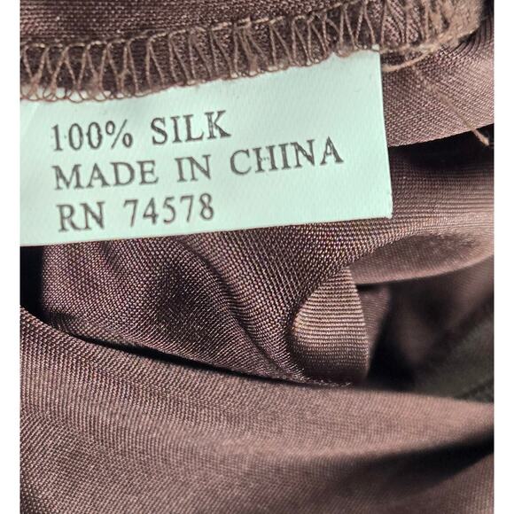 Cache Y2K 100% Silk Satin Lace Beaded Halter  Dress Asymmetrical Forrest Fairy - Picture 8 of 8